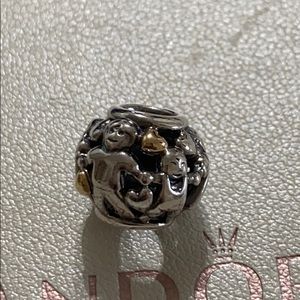 Pandora Family Forever Charm Heart two tone